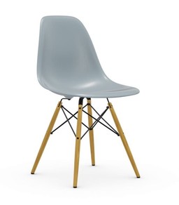 Vitra DSW Eames Plastic Side Chair - Ahorn hell-gelblich - eisgrau--3