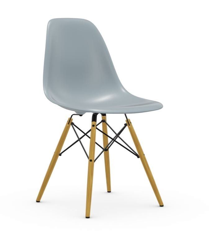 Vitra DSW Eames Plastic Side Chair - Ahorn hell-gelblich - eisgrau--3