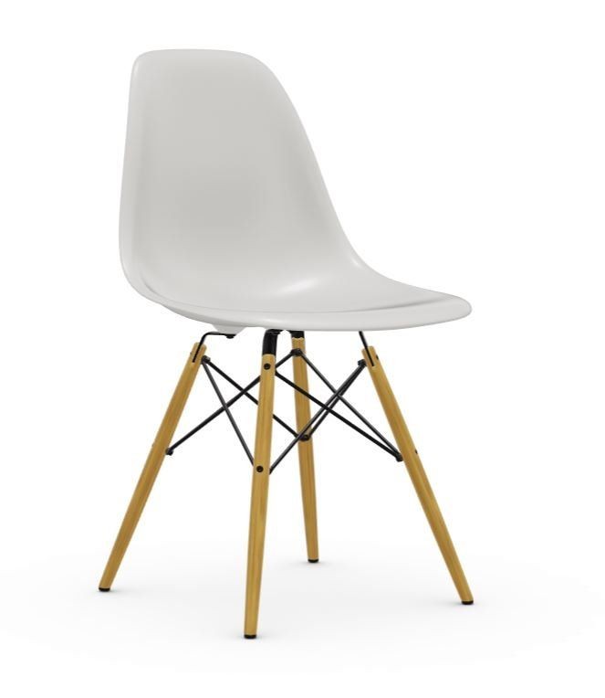 Vitra DSW Eames Plastic Side Chair - Ahorn hell-gelblich - weiss--0