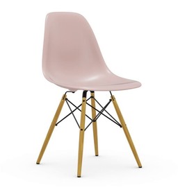 Vitra DSW Eames Plastic Side Chair - Ahorn hell-gelblich - zartrose--14