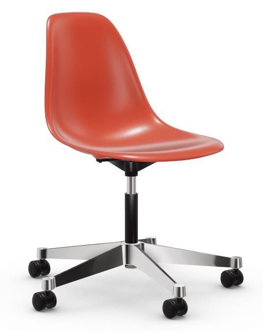 Vitra PSCC Eames Plastic Side Chair poppy red--9
