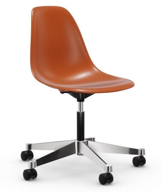 Vitra PSCC Eames Plastic Side Chair rostorange--10