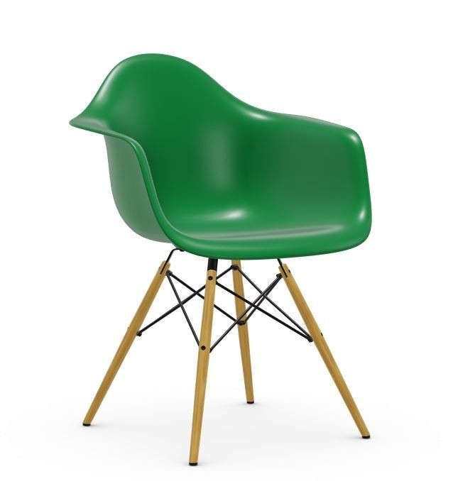 Vitra DAW Eames Plastic Armchair - Ahorn gelblich - grün--13