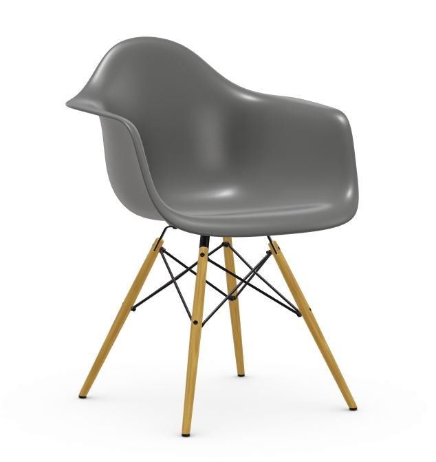 Vitra DAW Eames Plastic Armchair - Ahorn gelblich - granitgrau--11