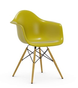 Vitra DAW Eames Plastic Armchair - Holzbeine Ahorn hell-gelblich - senf--12
