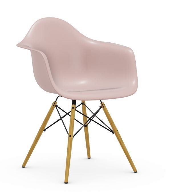 Vitra DAW Eames Plastic Armchair - Ahorn gelblich - zartrose--19