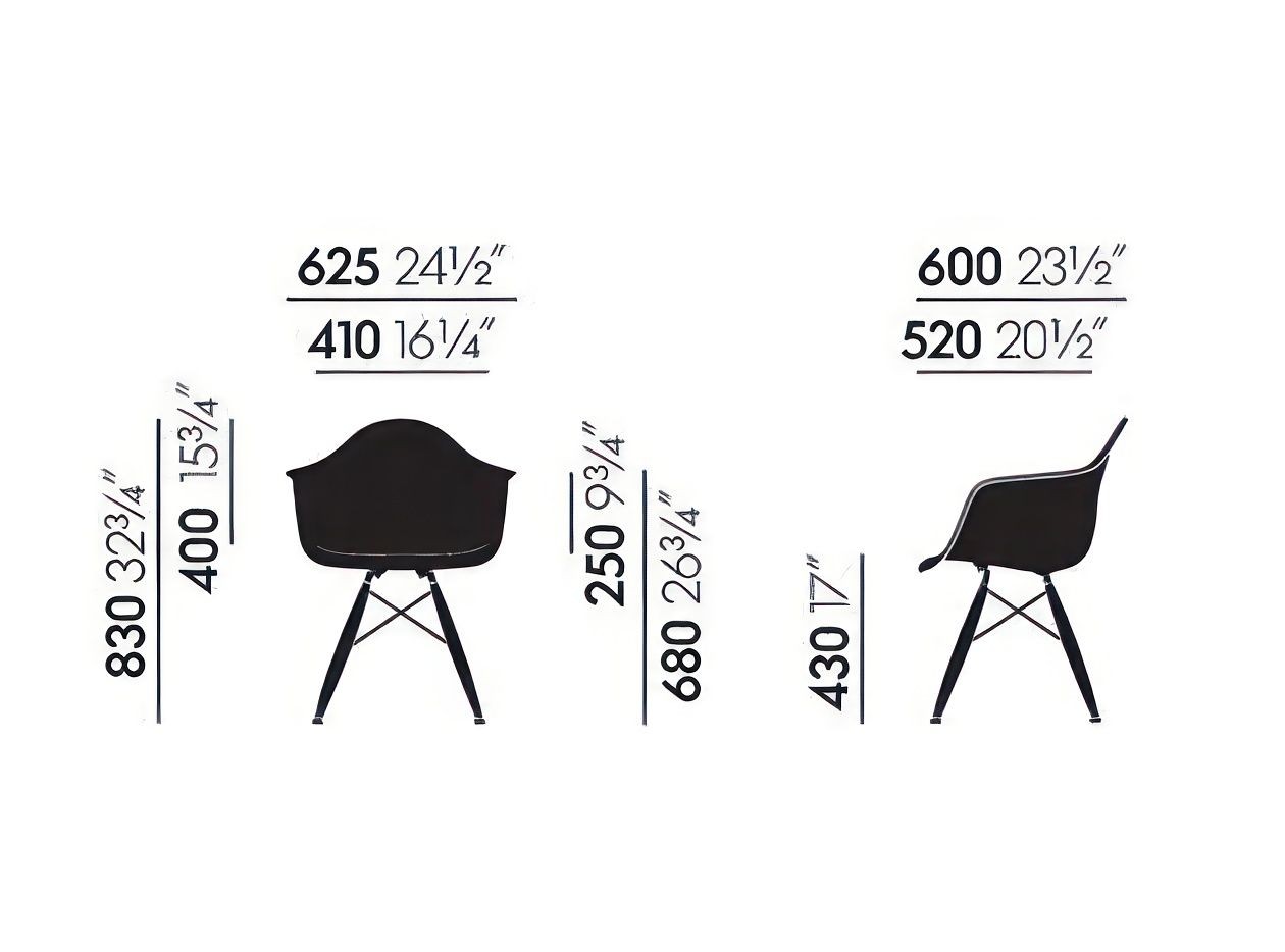 Vitra DAW Eames Plastic Armchair - Masse--30
