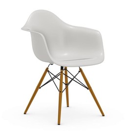 Vitra DAW Eames Plastic Armchair - Esche honigfarben - weiss--0
