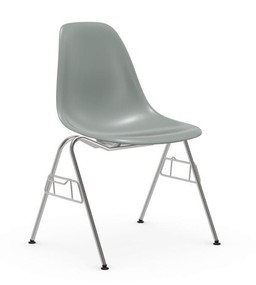 Vitra DSS / DSS-N Eames Plastic Side Chair light grey - mit Kupplung zum Verketten--5