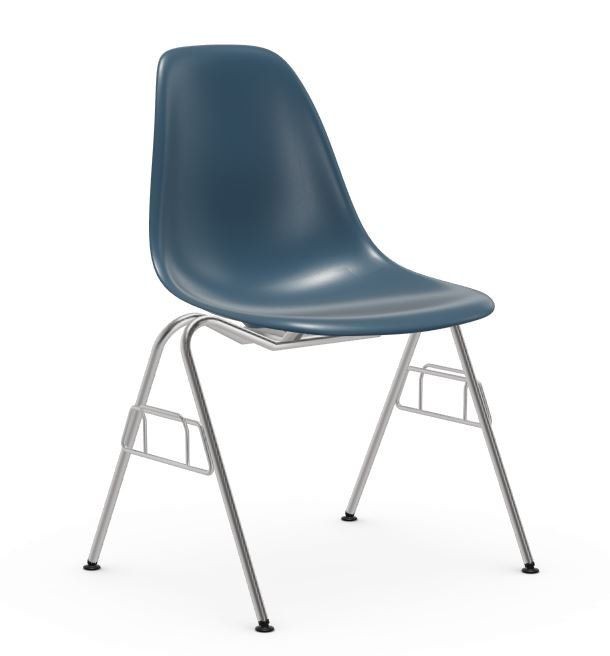 Vitra DSS / DSS-N Eames Plastic Side Chair seablue - ohne Kupplung, nur stapelbar--3