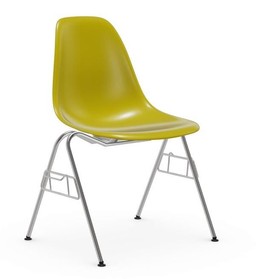 Vitra DSS / DSS-N Eames Plastic Side Chair mustard - mit Kupplung zum Verketten--14