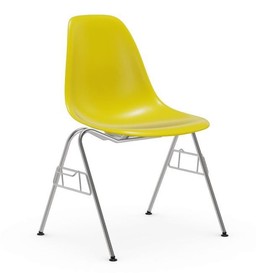 Vitra DSS / DSS-N Eames Plastic Side Chair sunlight - mit Kupplung zum Verketten--13