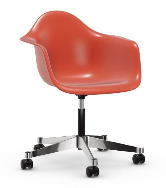 Vitra PACC Eames Plastic Armchair poppy red--9