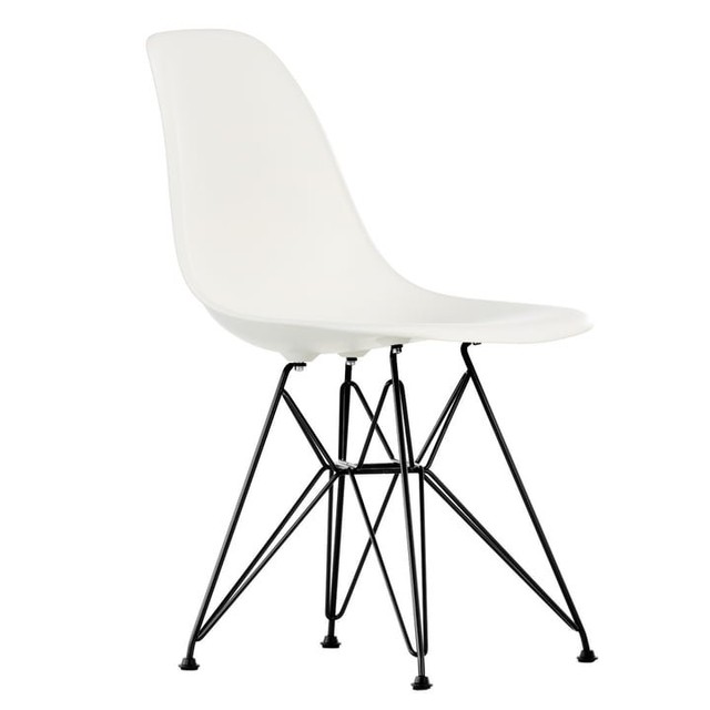 Vitra DSR Eames Plastic Side Chair - Stuhlbeine schwarz