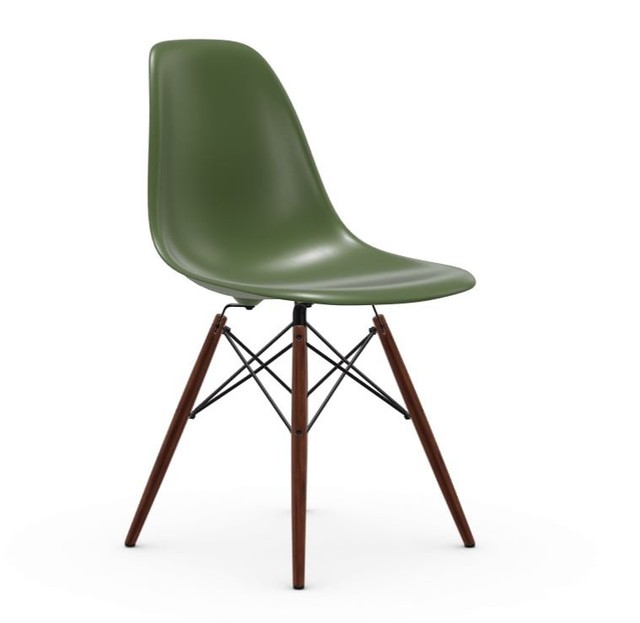 Vitra DSW Eames Plastic Side Chair - Holzbeine Ahorn dunkel
